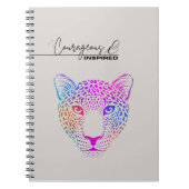 Carnet Courageous & Inspired Cosmic Leopard Notebook (Devant)