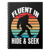 Carnet Courant à cache-cache Bigfoot drôle (Devant)