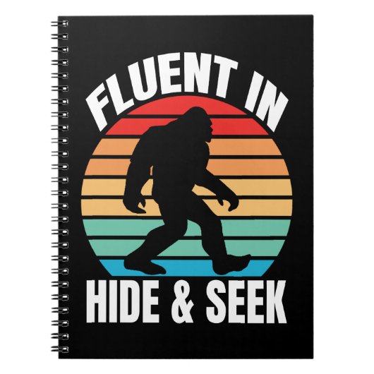 Carnet Courant à cache-cache Bigfoot drôle (Devant)
