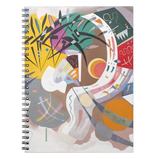 Carnet Courbe dominante abstraite de Kandinsky (Devant)