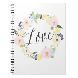Carnet Courbe florale Pastel Spring  Love Notebook
