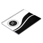 Carnet Courbes modernes Classic Monogramme (Côté gauche)