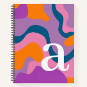 Carnet Courbes organiques avec un énorme Monogramme moder (Devant)