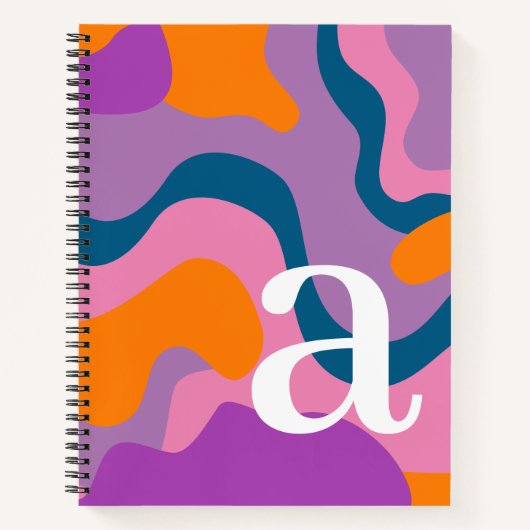 Carnet Courbes organiques avec un énorme Monogramme moder (Devant)