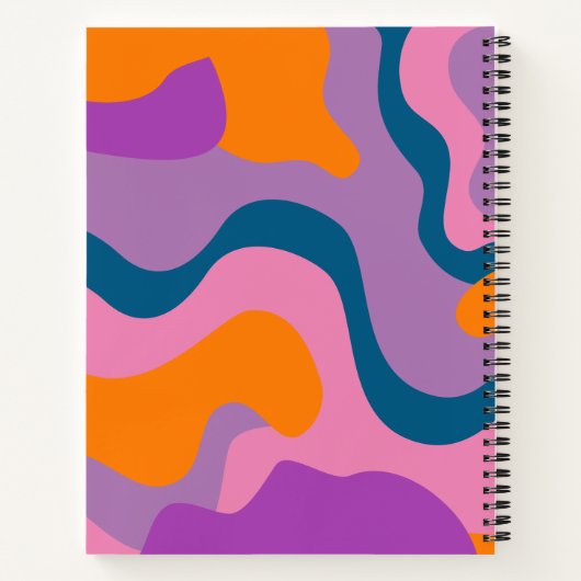 Carnet Courbes organiques avec un énorme Monogramme moder (Dos)