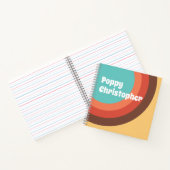 Carnet Courbes super Retro Bold Personnalisées (Intérieur)