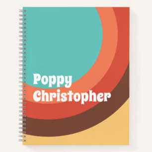 Carnet Courbes super Retro Bold Personnalisées