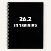 Carnet Coureur De Marathon 26.2 En Formation En Course (Devant)