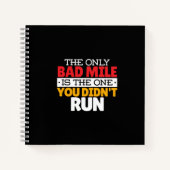 Carnet Coureur - Drôle Mille Mille À Courir Citation (Devant)