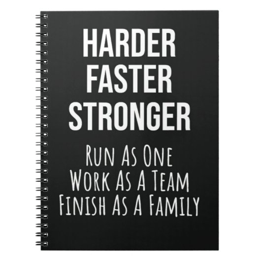 Carnet Courir des cadeaux Coureurs d'équipe Athlète de cr (Devant)