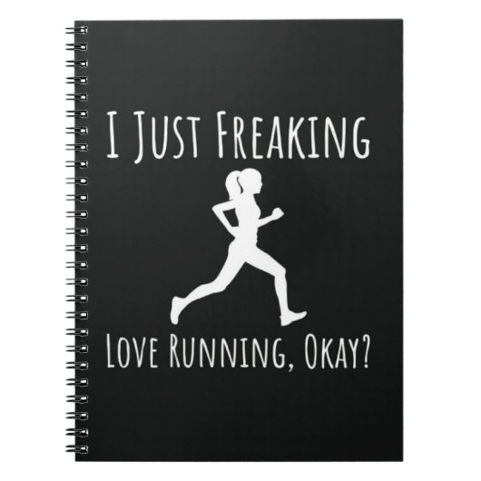 Carnet Courir Des Cadeaux Pour Sa Femme Moderne Fille Run (Devant)