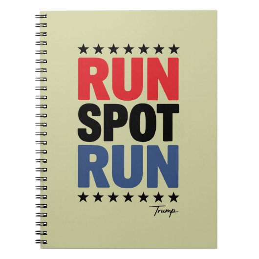 Carnet Courir Spot Courir Trump 2024 (Devant)