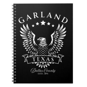 Carnet Couronne Comté de Dallas Texas Aigle Vintage