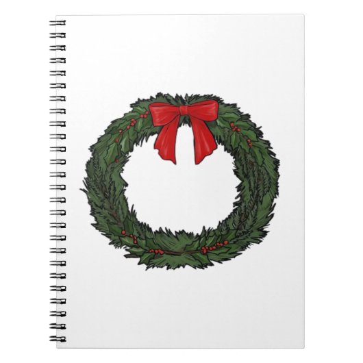 Carnet Couronne de Noël Classique (Devant)