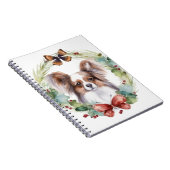 Carnet Couronne de Noël festive Papillon (Côté Droit)