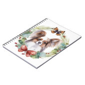Carnet Couronne de Noël festive Papillon (Côté gauche)