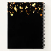 Carnet Couronne d'étoiles noires nom année entreprise (Dos)