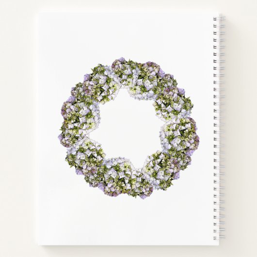 Carnet Couronne d'Hydrangea (Dos)