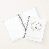 Carnet Couronne dorée Planification de mariage moderne él (Intérieur)