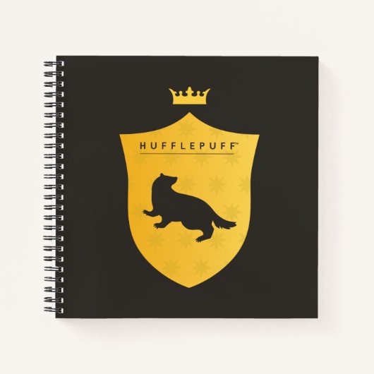 Carnet Couronne du blason couronné de HUFFLEPUFF™ en or (Devant)