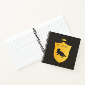 Carnet Couronne du blason HUFFLEPUFF™ en or (Intérieur)