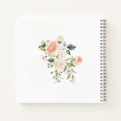 Carnet Couronne florale, Baby shower du feuillage (Dos)