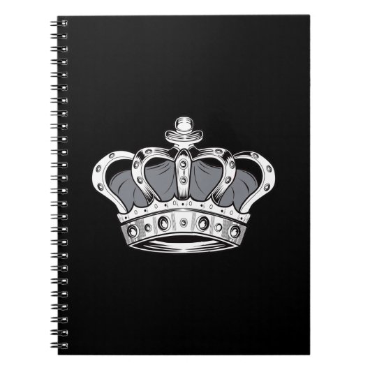 Carnet Couronne - Gris (Devant)
