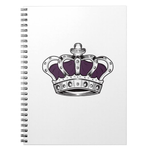 Carnet Couronne - pourpre (Devant)