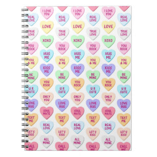 CARNET COURS DE CONVERSATION DE VALENTINE COLORÉ PASTEL