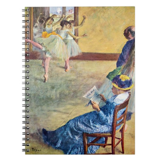 Carnet Cours de danse, salle de danse par Edgar Degas (Devant)