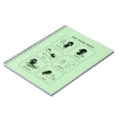 Carnet Cours de formation Ninja, Couleur personnalisée (Côté gauche)