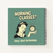 Carnet Cours du matin : Je ne fais pas le matin (Dos)