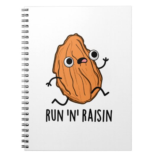 Carnet Course de raisin amusant jeu de mots sur la nourri (Devant)