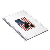 Carnet Course de tonneaux Drapeau américain Conception ve (Côté Droit)