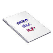 Carnet Course de vélo de bain de triathlon (Côté Droit)