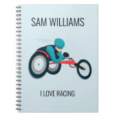 Carnet Course en fauteuil roulant (Devant)