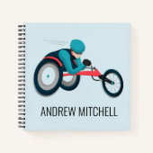 Carnet Course en fauteuil roulant (Devant)