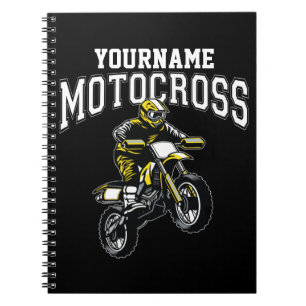Carnet Course Motocross Dirt Bike Rider personnalisée