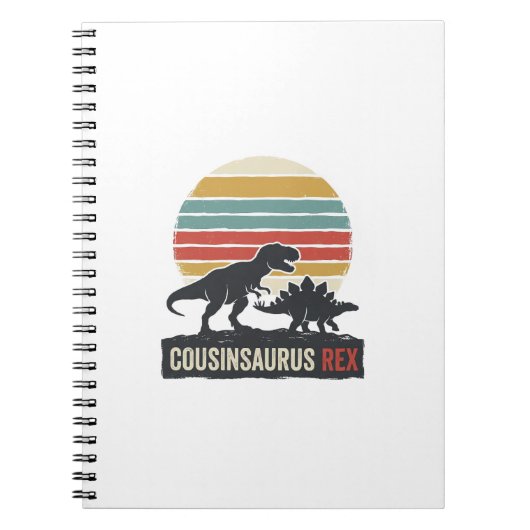 Carnet Cousinsaurus Rex Funny Dinosaur Vintage Shirt Desi (Devant)