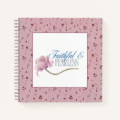 Carnet Coussin décoratif de typographie Foi & Sans peur (Devant)