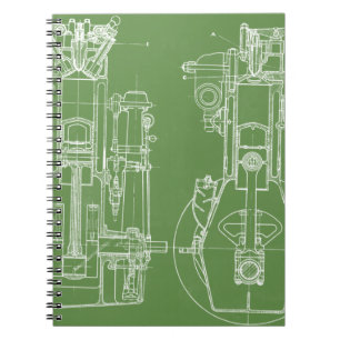 CARNET COUTUME VINTAGE DE BLANC DE MODÈLE DE DESSIN