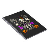 Carnet Couture de squelette d'Halloween Fantôme Citrouill (Côté Droit)
