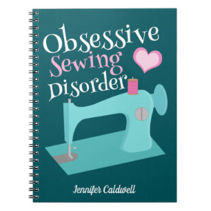 Carnet Couturière Machine à Coudre Rétro Mignonne