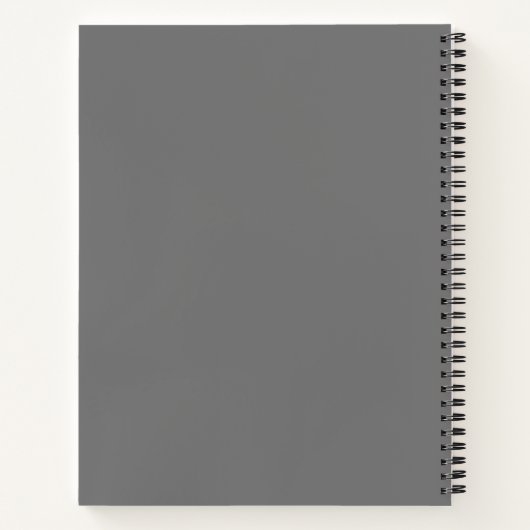 Carnet Couvercle gris avec mignon mathématique Graphiques (Dos)
