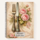 Carnet Couverts Floraux Vintage (Devant)