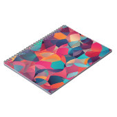 Carnet Couverture Abstraite géométrique vibrante Art (Côté gauche)