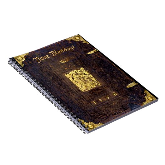 Carnet Couverture antique de manuscrit (Côté Droit)