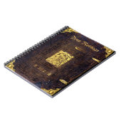 Carnet Couverture antique de manuscrit (Côté gauche)