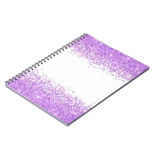 Carnet Couverture d'air pour iPad Parties scintillant vio (Côté gauche)