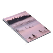 Carnet Couverture de brouillard rose. (Côté Droit)